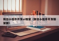 微信小程序开发ui框架（微信小程序开发框架图）